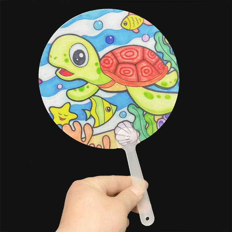 古风扇子儿童手工美术手绘画扇涂鸦空白咕咔手帐贴纸扇子加密发货,淘宝优惠券,粉丝福利购,淘宝优惠卷