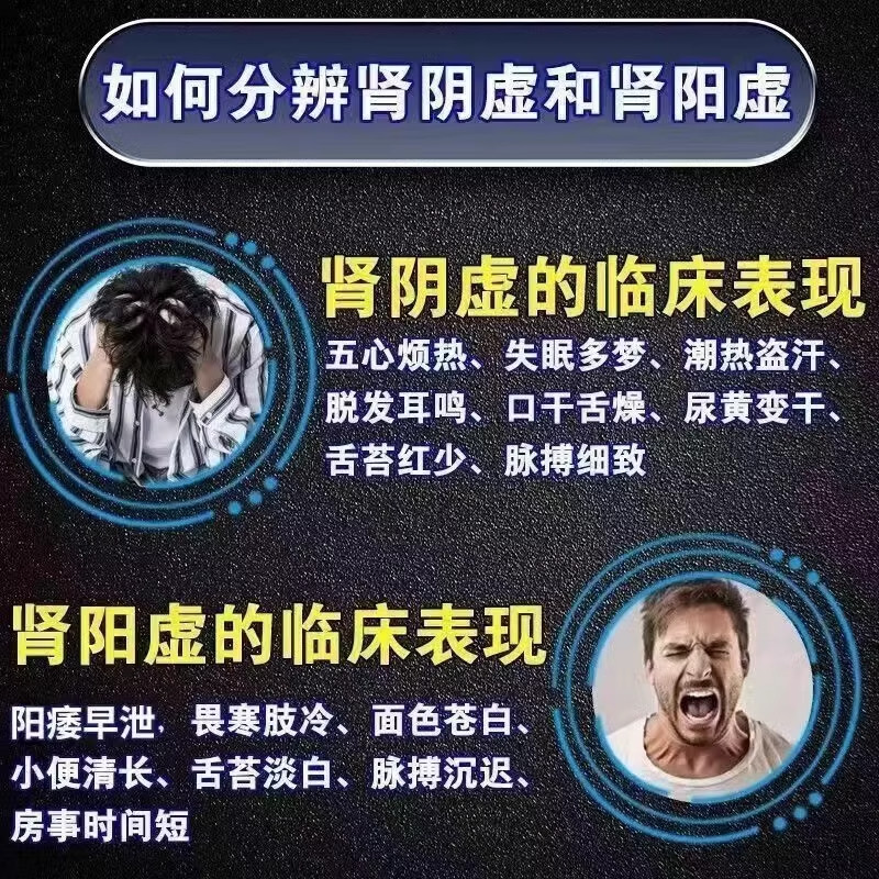 男人补肾的药肾虚肾亏阴阳两虚补肾强身片经常疲劳无力汗多腰酸疼