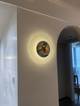 Net red DIY Italy Bag marble Liluxurian Xuanguan Living room Bedroom corridor Background Wall Wall Lamp