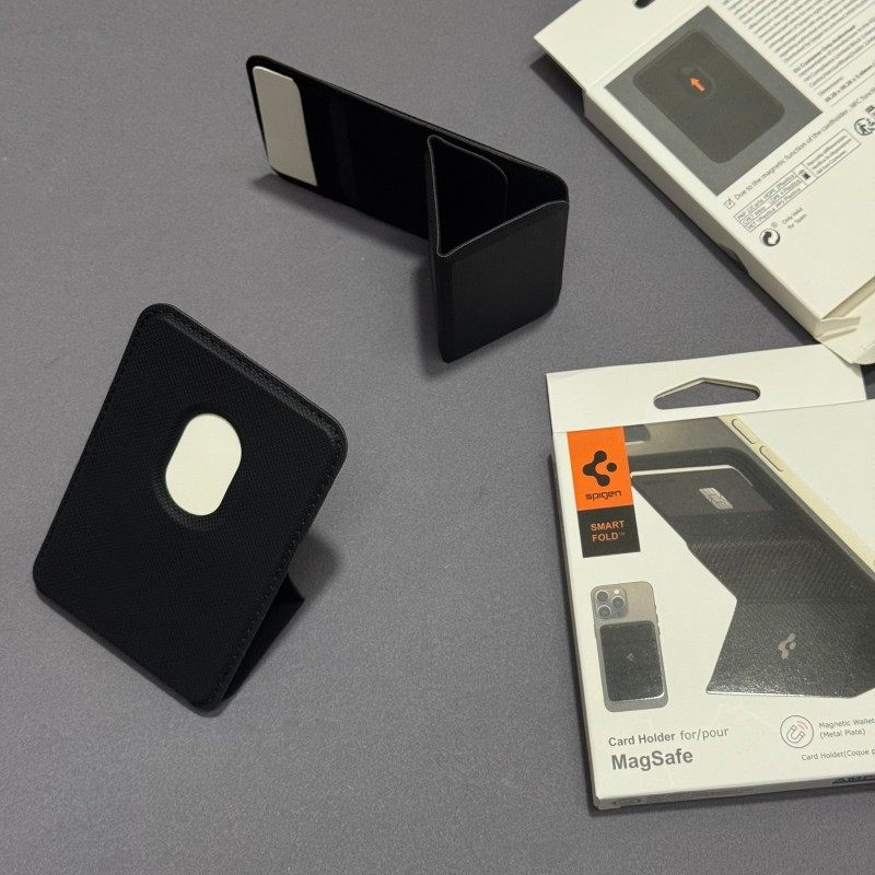 Spigen磁吸卡包手机支架适用苹果17/16/15/14/便携式背贴卡夹卡套,淘宝优惠券,粉丝福利购,淘宝优惠卷