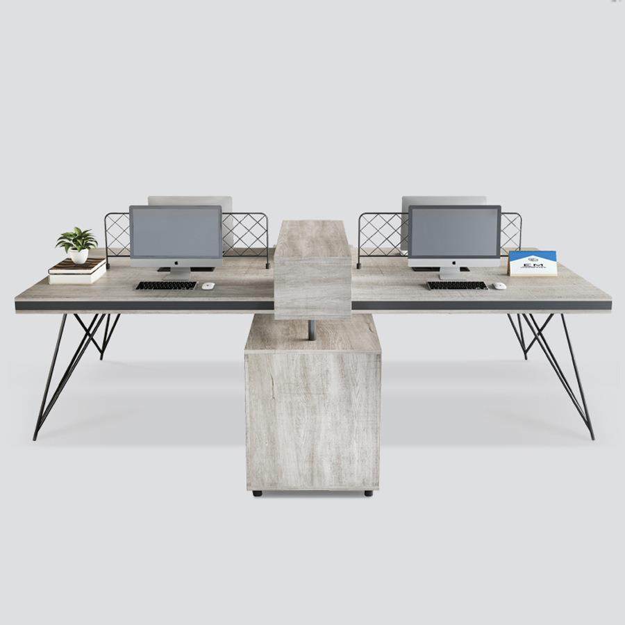 职员办公桌椅电脑组合财务员工位46人卡位简约工业屏风办公家具,淘宝优惠券,粉丝福利购,淘宝优惠卷