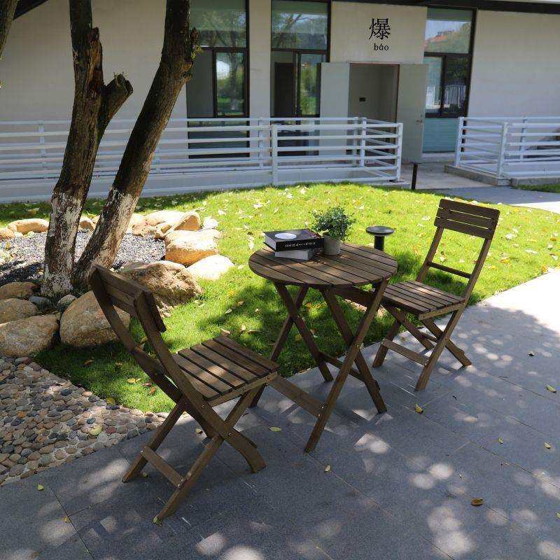 防腐木茶几阳台休闲桌椅可折叠茶几庭院户外桌子椅子靠背椅茶几,淘宝优惠券,粉丝福利购,淘宝优惠卷