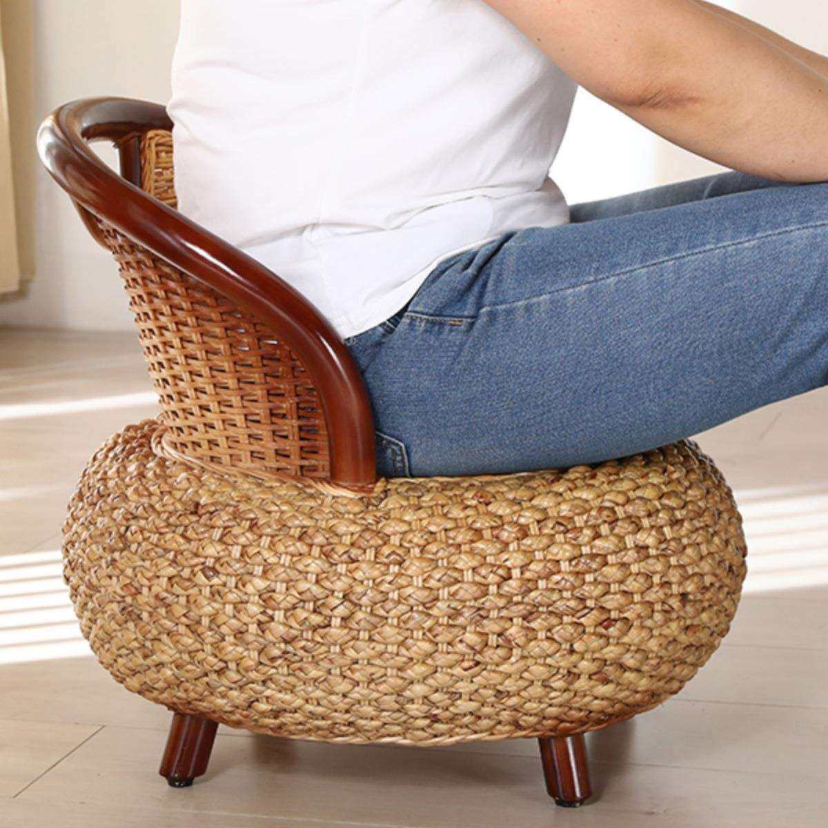 家用阳台藤椅单人靠背椅编织三件套懒人藤椅现代简约藤编小椅子,淘宝优惠券,粉丝福利购,淘宝优惠卷