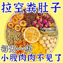 Lotus leaf tea scraping oil to fat plastic body lemon slices of winter melon semen cassiae combined with water to drink and drink tea bag