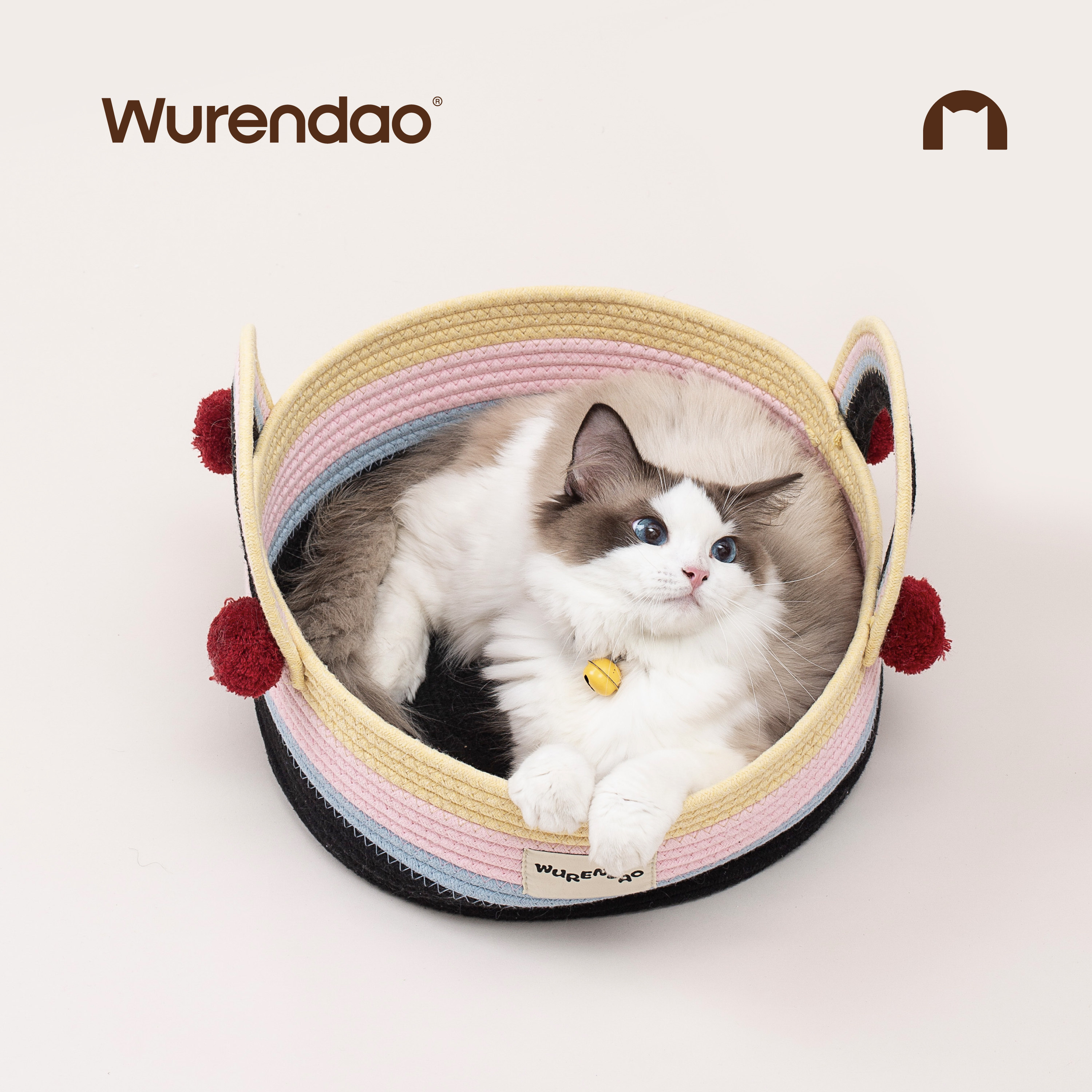 WURENDAO猫窝四季通用猫咪窝网红猫抓板大尺寸猫垫子棉绳猫窝,淘宝优惠券,粉丝福利购,淘宝优惠卷