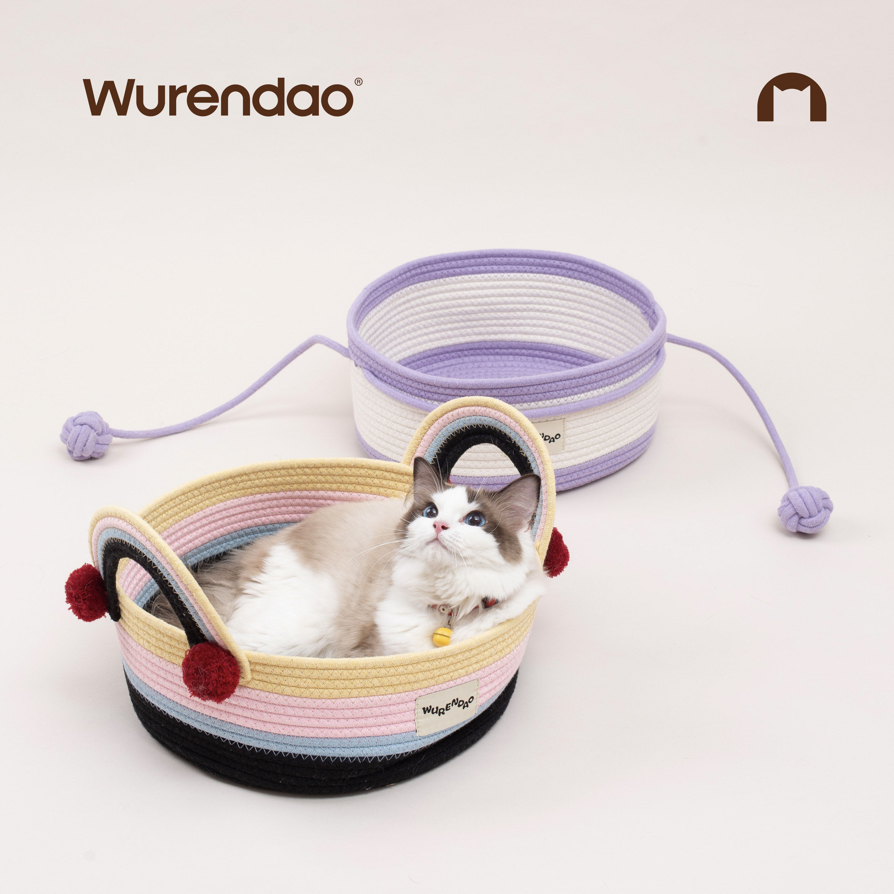 WURENDAO猫窝四季通用猫咪窝网红猫抓板大尺寸猫垫子棉绳猫窝,淘宝优惠券,粉丝福利购,淘宝优惠卷