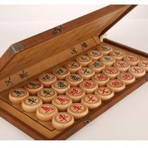 Chess China Chess Thickened Beech Wood Suit Solid Wood Adult Boxed Home Children Students Big Numbers