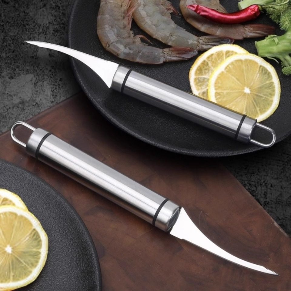 剥虾工具二合一专用刀家用基围虾去虾线开虾背神器开背刀挑虾线刀,淘宝优惠券,粉丝福利购,淘宝优惠卷