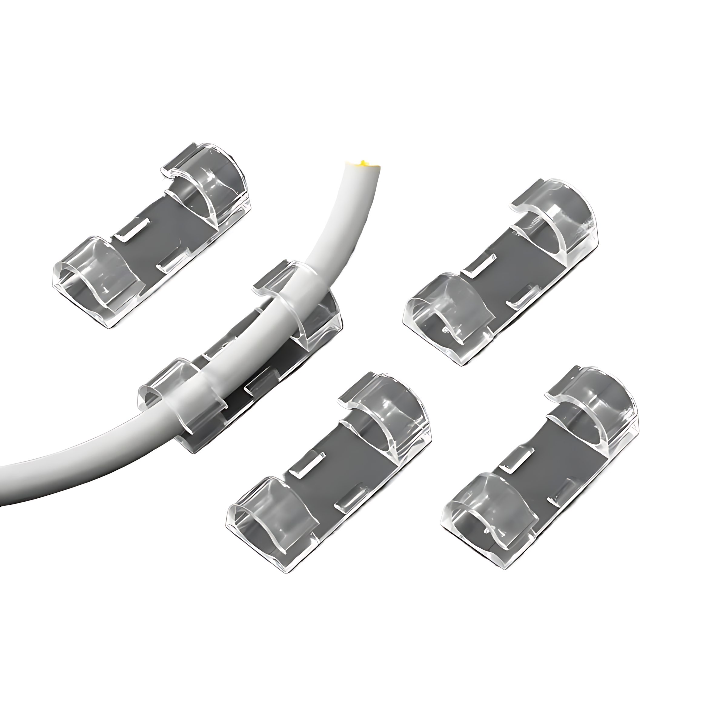 免打孔理线器电线固定器墙面数据线卡扣收纳网线走线自粘插排墙上 - 图3