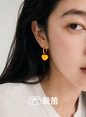 桑蕾小甜心耳环女时尚小众设计百搭潮流2026年新品爆款