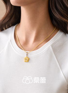 桑蕾小花扣吊坠女时尚小众设计项链2026新品爆品