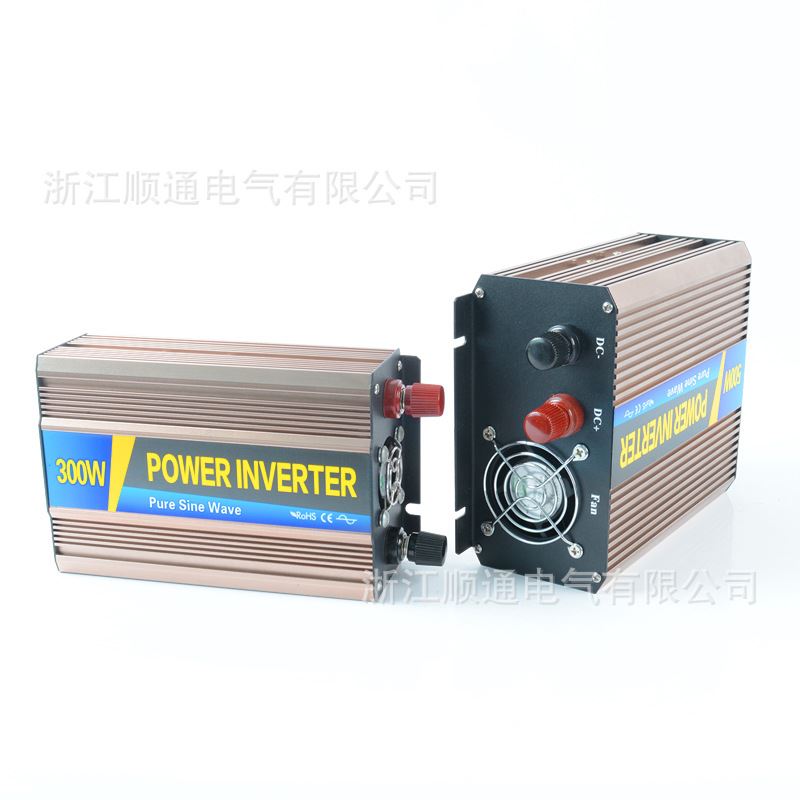 电瓶家用汽车载大功率纯正弦波逆变噐 12v24v48v变220v转换器500W