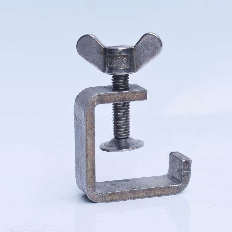 不锈钢加厚老虎卡方钢夹UC型方管抱箍管夹C型钢老虎夹卡定制 - 图2