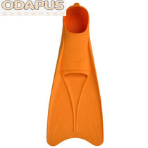 Footbed adult freestyle foot webbed adult silicone gel long swimming child adult freestyle male and female diving training orange