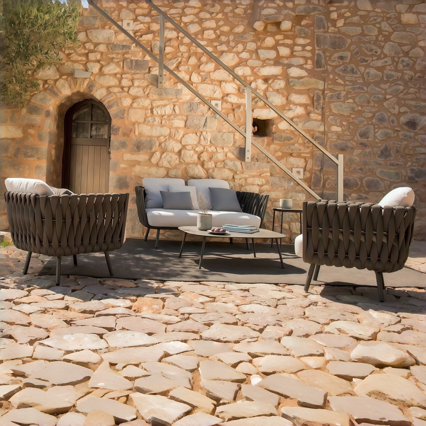 户外沙发组合别墅民宿酒店海景阳光房休闲区室外庭院花园藤编藤椅,淘宝优惠券,粉丝福利购,淘宝优惠卷