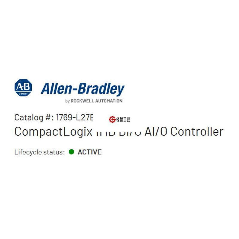 罗克韦尔AB CPU 1769L27ERMQBFC1B Allen‑Bradley 议价 - 图0