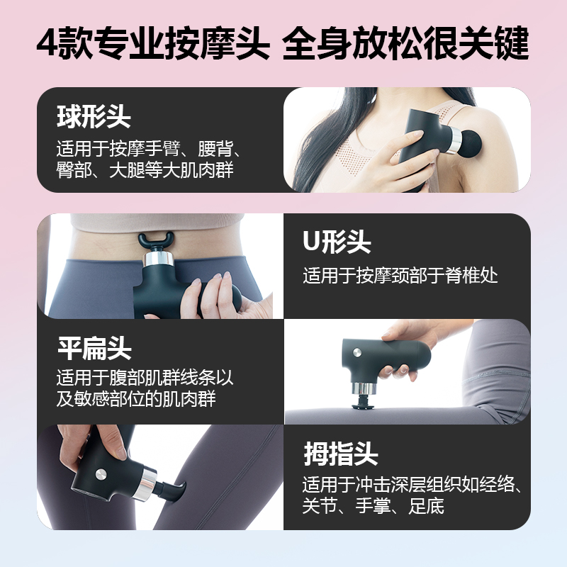 韩国GX迷你筋膜枪肌肉放松按摩器仪肩颈按摩枪颈膜肩颈多功能按摩