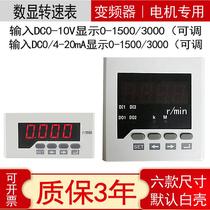 Frequency inverters Speed Table Rice Speed Table Number of 0-10V 1500 Go 4-20mA Motor Line Speed Table