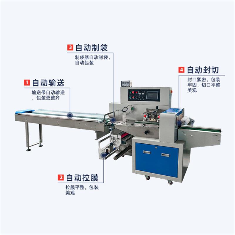 一次性用品枕式包装机 自动套袋水果叉勺子盘子包装机 棉签包装机 - 图1