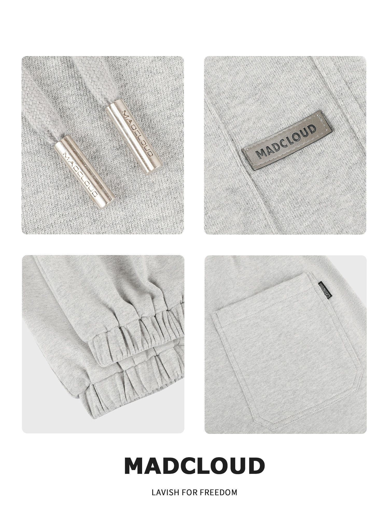 MAD官方 | 迈克罗德 美式高街垂感卫裤春秋篮球束脚休闲运动裤男,淘宝优惠券,粉丝福利购,淘宝优惠卷