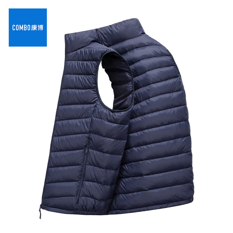 康博羽绒马甲男2025秋冬季新款鸭绒立领防风加厚保暖休闲羽绒背心,淘宝优惠券,粉丝福利购,淘宝优惠卷