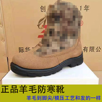 Winter anti-chill boots male Northeast non-slip snow boots Warm Anti-Chill Boots Thickened Wool Workout Boots Large Head Shoes