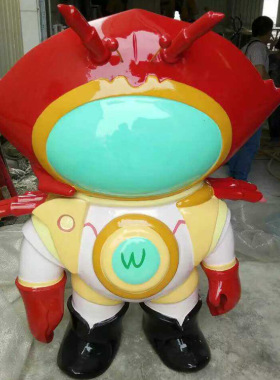 玻璃钢酒店大厅摆放公仔 店铺门口卡通动物雕塑厂家定制