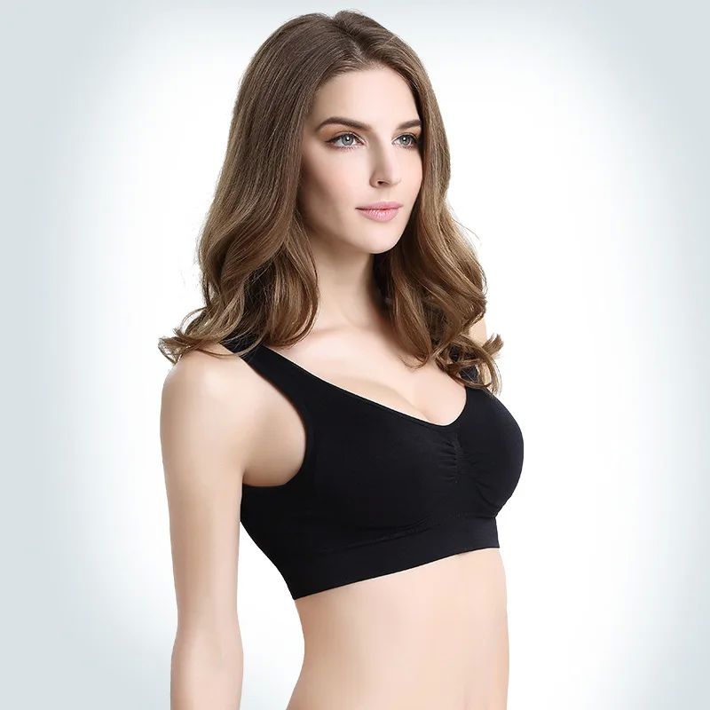 Women's seamless Bra No pad Brassiere Underwear chest sleep-图2