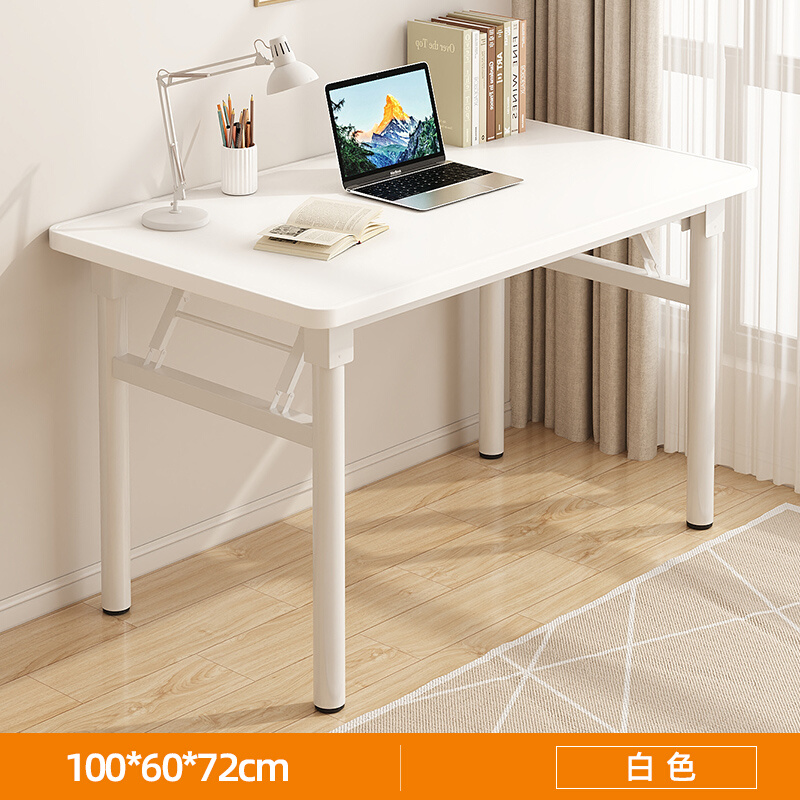 折叠桌子书桌家用简易电脑桌椅卧室女生长方形办公桌出租屋工作台 - 图3