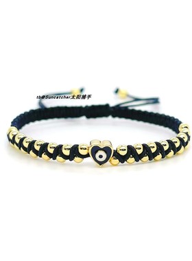 爱心恶魔之眼编织手绳