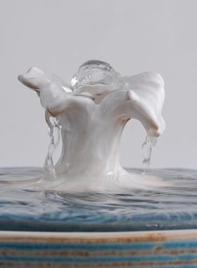 摆件循环水招财景观轻奢现新代简QC-9535约流办公室客厅装水饰乔