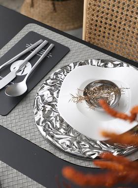 【八度空间】现代轻奢样板房餐桌餐具套装餐盘摆件别墅会所摆台