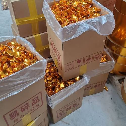 成品金元宝手工纸厂家直销元宝纸箱速发一整箱元宝成品摆件 - 图1