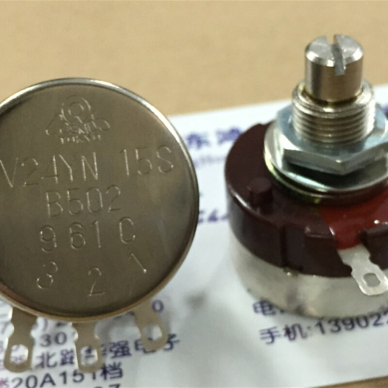 日本TOCOS电位器RV24YN15S B202单联B2K轴长15MM圆轴-图0
