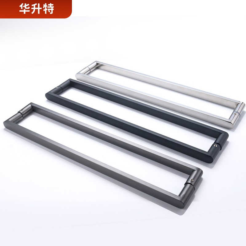 极窄极简3c04黑色淋浴房拉手卫生间隔断冲凉房木门移门不锈钢扶手 - 图0