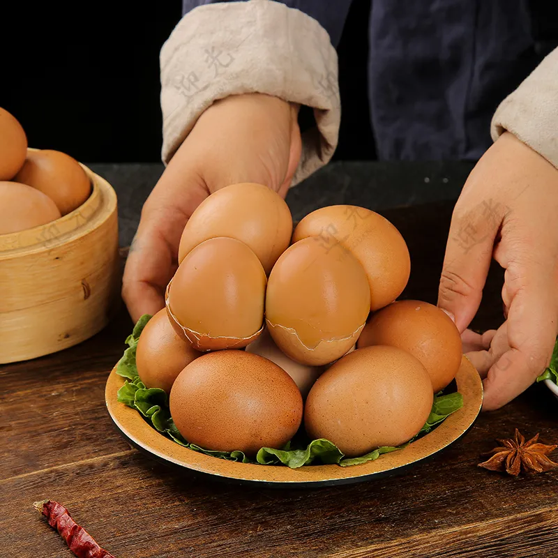 五香烤鸡蛋即食30枚10枚五香卤蛋整箱真空独立包装零食早餐-图3