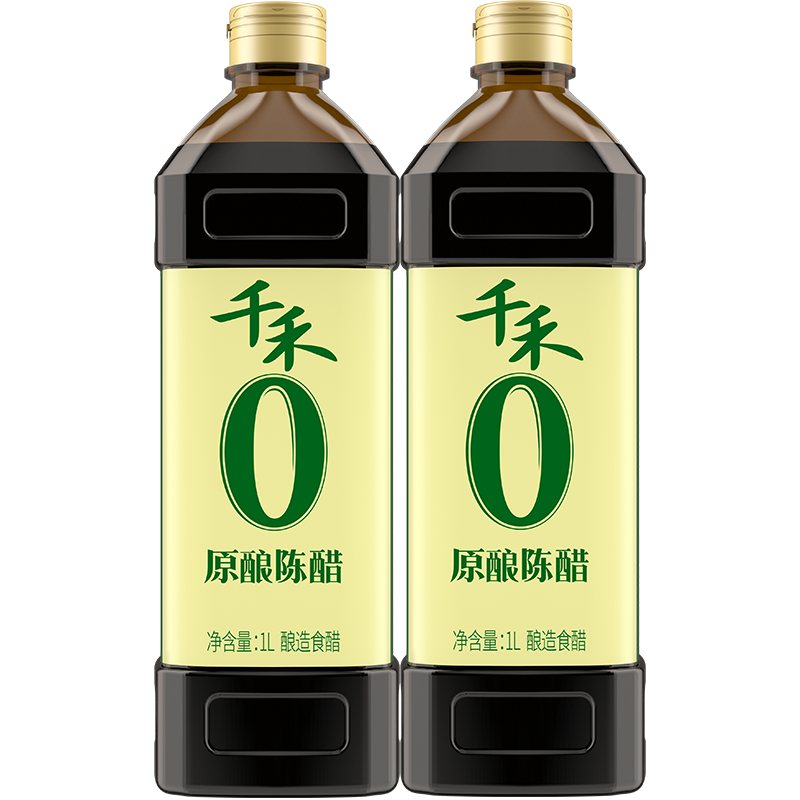 千禾原酿陈醋1L瓶装零添加防腐剂凉拌菜蘸料家用粮食调味酿造食醋