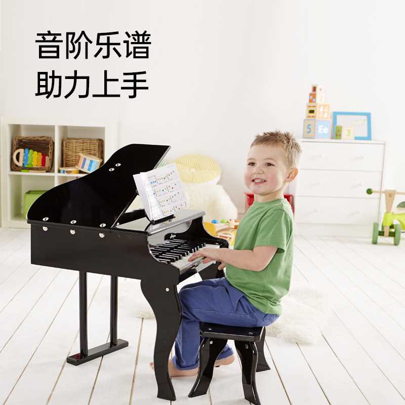 Hape30键儿童钢琴家用宝宝幼儿木质音乐启蒙男女孩益智玩具3-6岁 - 图1