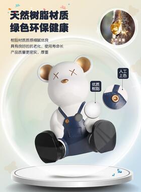 暴力熊存钱罐摆件客厅家居网红儿童男孩房间装饰品创意女生日礼物