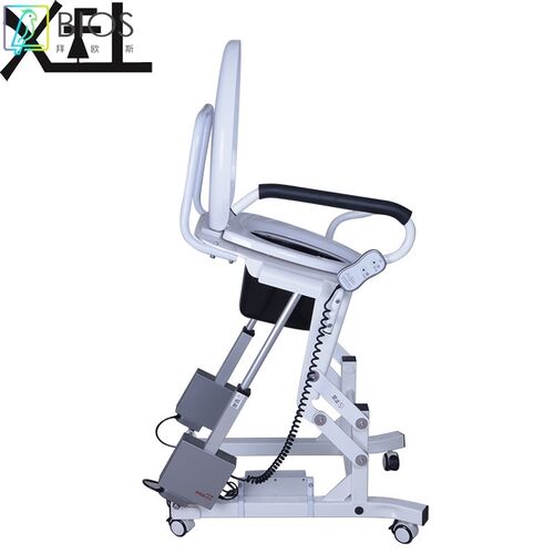 老无忧带轮可移动电动p升降坐便椅老人孕妇残疾人自动马桶椅起身 - 图1