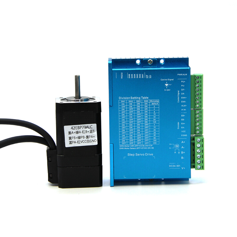 42闭环步进电机套装闭环伺服带编码器0.4 0.52 0.65n.m步进伺服