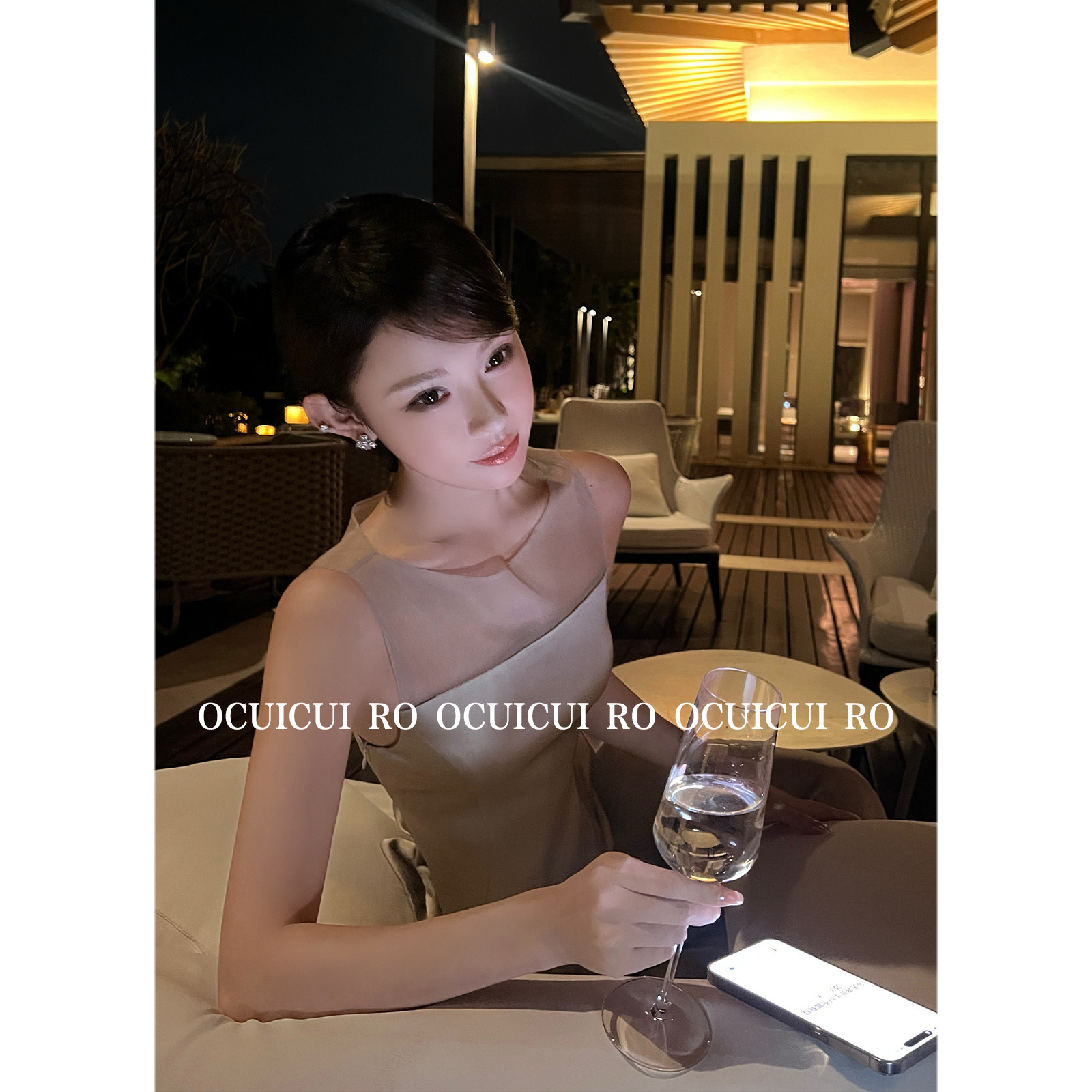 CUICUI崔崔【忘忧岛】氛围感女神风高定设计师款银色缎面套装裙女,淘宝优惠券,粉丝福利购,淘宝优惠卷