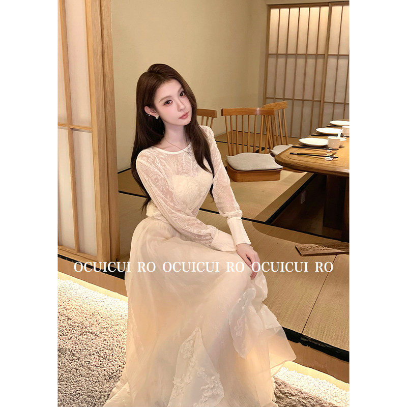 CUICUI崔崔【晨雾礼颂】"温柔浮花绘"法式丝绒蕾丝烧花上衣半身裙,淘宝优惠券,粉丝福利购,淘宝优惠卷