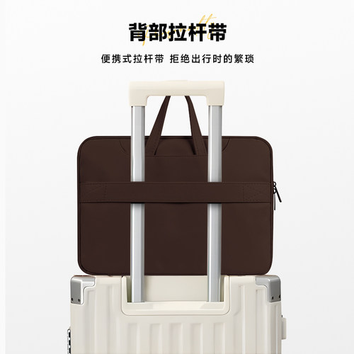 YG 线条小狗笔记本重磅电脑包2024新款女士手提适用华为matebook14寸苹果macbook16寸联想小新15点6寸内胆包 - 图3
