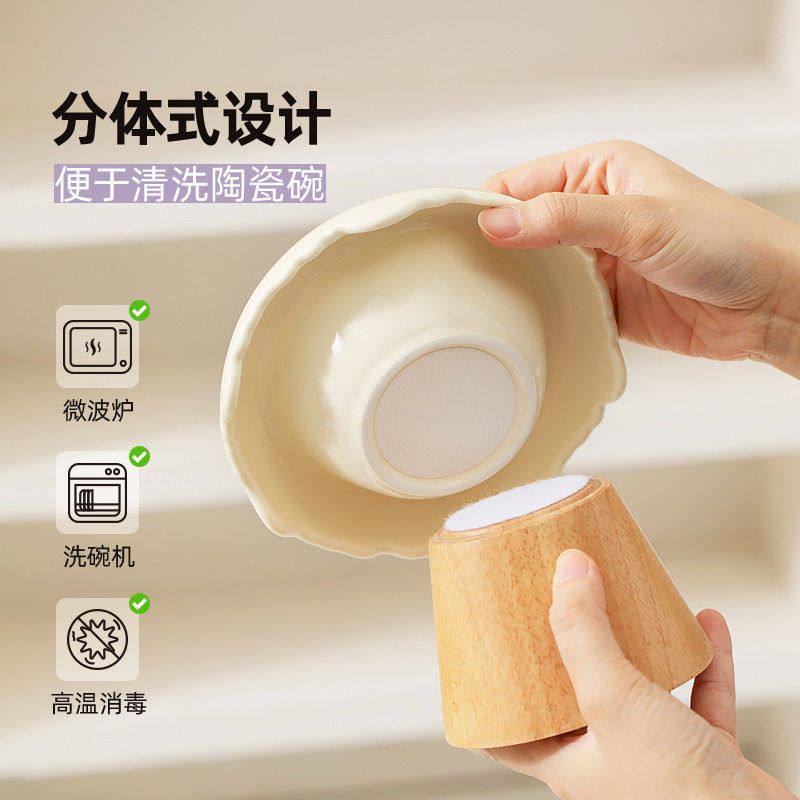 跨境创意陶瓷猫碗宠物碗脚防打翻猫咪粮碗狗食盆斜口护颈饮水碗,淘宝优惠券,粉丝福利购,淘宝优惠卷