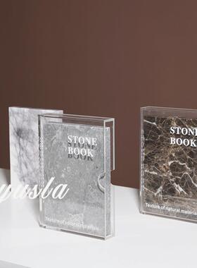 现代简约假书摆件样板房别墅酒店客茶几展厅电视柜书房柜软装饰品