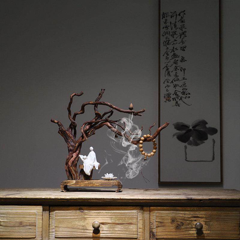 根雕实木摆件风化木新中式禅意客厅茶室样板房电视柜玄关家居装饰,淘宝优惠券,粉丝福利购,淘宝优惠卷