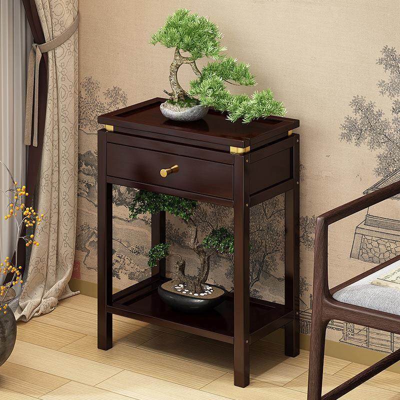 2025新款中式客厅玄关摆件大型落地电视柜旁边装饰轻奢高档置物架,淘宝优惠券,粉丝福利购,淘宝优惠卷