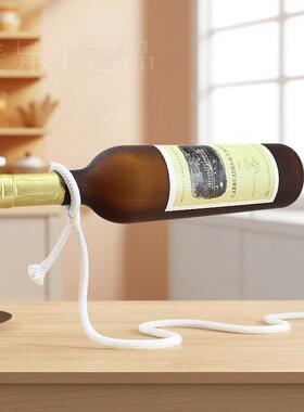 红酒架摆件房间创意客厅酒瓶家居墙电视柜桌磁悬浮酒柜工艺品装饰