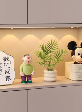 米奇创意入户玄关电视柜装饰品摆件客厅轻奢高档新家乔迁新居礼物